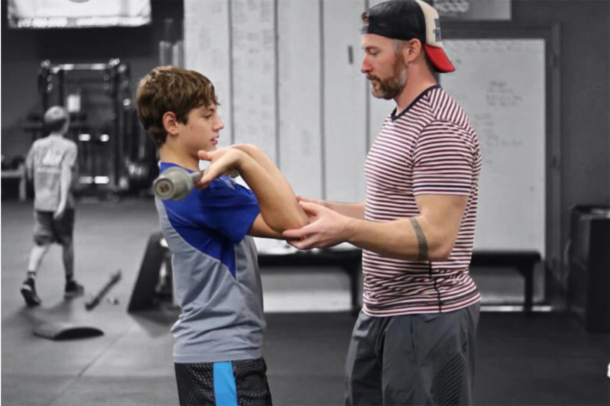 One-on-one personal training session at CrossFit Barrington